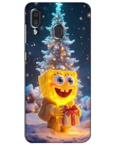 Чехол для Samsung Galaxy A30 2019 (A305F) с картинкой «Рождественский Спанч Боб» Чехол для Samsung Galaxy A30 2019 (A305F) с картинкой «Рождественский Спанч Боб»