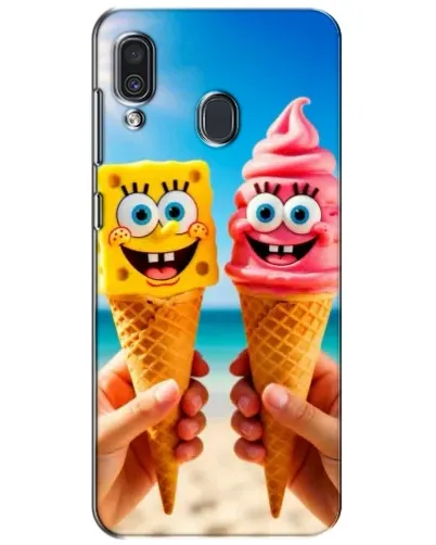 Чехол для Samsung Galaxy A30 2019 (A305F) с картинкой «Спанч Боб мороженое» Чехол для Samsung Galaxy A30 2019 (A305F) с картинкой «Спанч Боб мороженое»