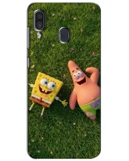 Чехол для Samsung Galaxy A30 2019 (A305F) с картинкой «Друзья на лужайке»