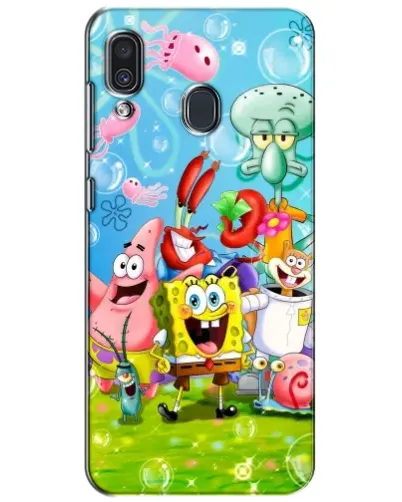 Чехол для Samsung Galaxy A30 2019 (A305F) с картинкой «Губка Боб и друзья» Чехол для Samsung Galaxy A30 2019 (A305F) с картинкой «Губка Боб и друзья»