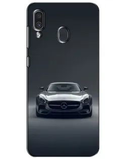 Чехол для Samsung Galaxy A30 2019 (A305F) с картинкой «Mercedes на черном»