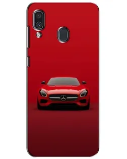 Чехол для Samsung Galaxy A30 2019 (A305F) с картинкой «Красный Mercedes AMG»