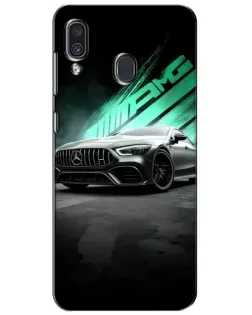 Чехол для Samsung Galaxy A30 2019 (A305F) с картинкой «Темный Mercedes AMG»