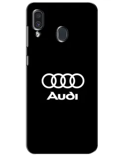Чехол для Samsung Galaxy A30 2019 (A305F) с картинкой «Классическое лого Audi» Чехол для Samsung Galaxy A30 2019 (A305F) с картинкой «Классическое лого Audi»