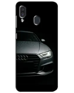 Чехол для Samsung Galaxy A30 2019 (A305F) с картинкой «Audi — детализация кузова» Чехол для Samsung Galaxy A30 2019 (A305F) с картинкой «Audi — детализация кузова»
