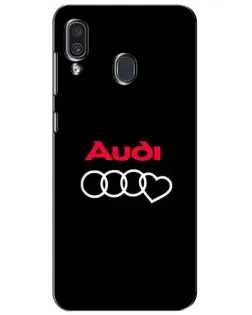 Чехол для Samsung Galaxy A30 2019 (A305F) с картинкой «Логотип Audi Heart» Чехол для Samsung Galaxy A30 2019 (A305F) с картинкой «Логотип Audi Heart»