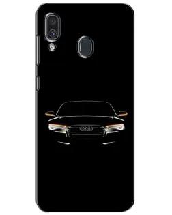 Чехол для Samsung Galaxy A30 2019 (A305F) с картинкой «Audi — ночной контур» Чехол для Samsung Galaxy A30 2019 (A305F) с картинкой «Audi — ночной контур»
