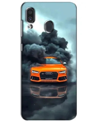 Чехол для Samsung Galaxy A30 2019 (A305F) с картинкой «Audi в облаках дыма»