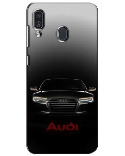 Чехол для Samsung Galaxy A30 2019 (A305F) с картинкой «Audi — градиентный контур»