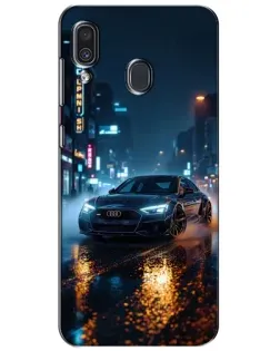 Чехол для Samsung Galaxy A30 2019 (A305F) с картинкой «Ночной город и Audi» Чехол для Samsung Galaxy A30 2019 (A305F) с картинкой «Ночной город и Audi»