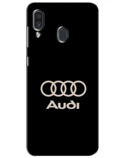 Чехол для Samsung Galaxy A30 2019 (A305F) с картинкой «Audi — золотой логотип» Чехол для Samsung Galaxy A30 2019 (A305F) с картинкой «Audi — золотой логотип»