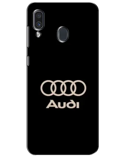 Чехол для Samsung Galaxy A30 2019 (A305F) с картинкой «Audi — золотой логотип»