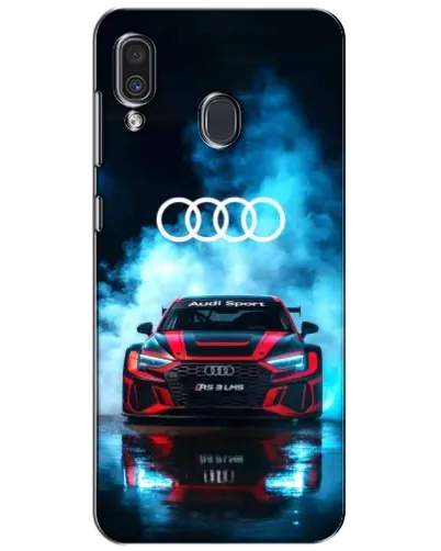 Чехол для Samsung Galaxy A30 2019 (A305F) с картинкой «Audi Sport — неон»
