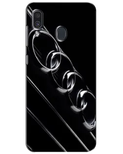 Чехол для Samsung Galaxy A30 2019 (A305F) с картинкой «Audi — абстрактные кольца» Чехол для Samsung Galaxy A30 2019 (A305F) с картинкой «Audi — абстрактные кольца»