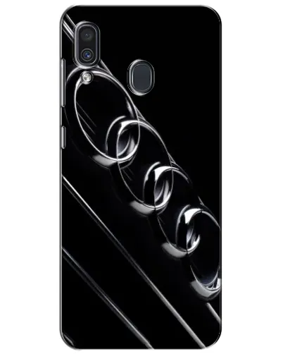 Чехол для Samsung Galaxy A30 2019 (A305F) с картинкой «Audi — абстрактные кольца»