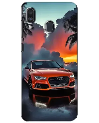 Чехол для Samsung Galaxy A30 2019 (A305F) с картинкой «Audi — закат»