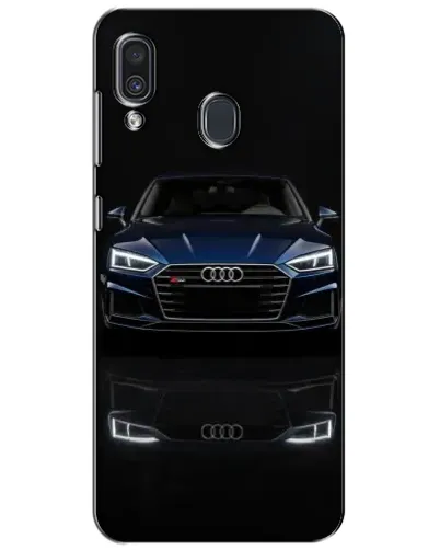 Чехол для Samsung Galaxy A30 2019 (A305F) с картинкой «Audi — ночное отражение»