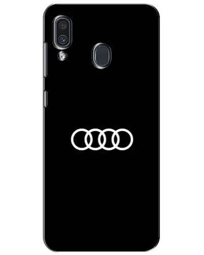 Чехол для Samsung Galaxy A30 2019 (A305F) с картинкой «Audi White Logo»