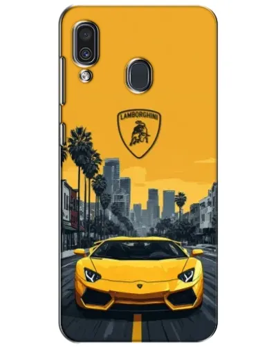 Чехол для Samsung Galaxy A30 2019 (A305F) с картинкой «Желтый Lamborghini город» Чехол для Samsung Galaxy A30 2019 (A305F) с картинкой «Желтый Lamborghini город»