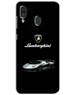 Чехол для Samsung Galaxy A30 2019 (A305F) с картинкой «Логотип Lamborghini классика» Чехол для Samsung Galaxy A30 2019 (A305F) с картинкой «Логотип Lamborghini классика»