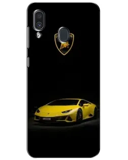 Чехол для Samsung Galaxy A30 2019 (A305F) с картинкой «Lamborghini желтый акцент» Чехол для Samsung Galaxy A30 2019 (A305F) с картинкой «Lamborghini желтый акцент»