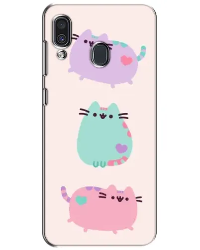 Чехол для Samsung Galaxy A30 2019 (A305F) с картинкой «Pusheen трио» Чехол для Samsung Galaxy A30 2019 (A305F) с картинкой «Pusheen трио»