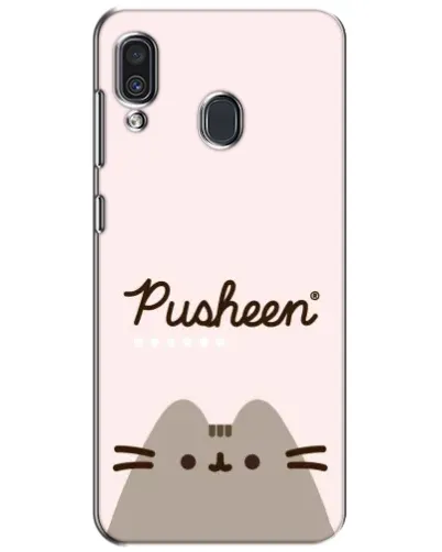 Чехол для Samsung Galaxy A30 2019 (A305F) с картинкой «Pusheen логотип» Чехол для Samsung Galaxy A30 2019 (A305F) с картинкой «Pusheen логотип»