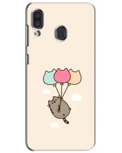 Чехол для Samsung Galaxy A30 2019 (A305F) с картинкой «Пушин на шариках»