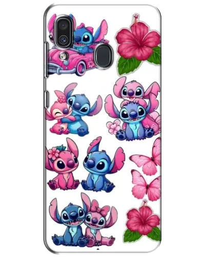 Чехол для Samsung Galaxy A30 2019 (A305F) с картинкой «Стикеры Stitch и Angel» Чехол для Samsung Galaxy A30 2019 (A305F) с картинкой «Стикеры Stitch и Angel»
