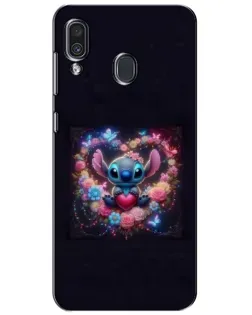 Чехол для Samsung Galaxy A30 2019 (A305F) с картинкой «Stitch в цветах» Чехол для Samsung Galaxy A30 2019 (A305F) с картинкой «Stitch в цветах»