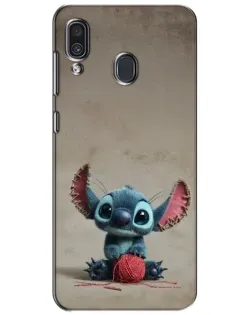 Чехол для Samsung Galaxy A30 2019 (A305F) с картинкой «Стич на коричневом фоне» Чехол для Samsung Galaxy A30 2019 (A305F) с картинкой «Стич на коричневом фоне»