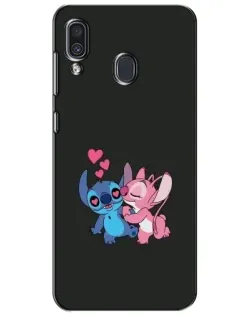 Чехол для Samsung Galaxy A30 2019 (A305F) с картинкой «Анжел целует Стича» Чехол для Samsung Galaxy A30 2019 (A305F) с картинкой «Анжел целует Стича»