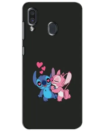 Чехол для Samsung Galaxy A30 2019 (A305F) с картинкой «Анжел целует Стича» Чехол для Samsung Galaxy A30 2019 (A305F) с картинкой «Анжел целует Стича»