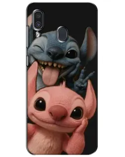 Чехол для Samsung Galaxy A30 2019 (A305F) с картинкой «Стич и Ангел» Чехол для Samsung Galaxy A30 2019 (A305F) с картинкой «Стич и Ангел»