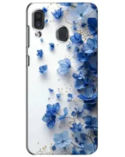 Чехол для Samsung Galaxy A30 2019 (A305F) с картинкой «Голубой цветочный каскад» Чехол для Samsung Galaxy A30 2019 (A305F) с картинкой «Голубой цветочный каскад»