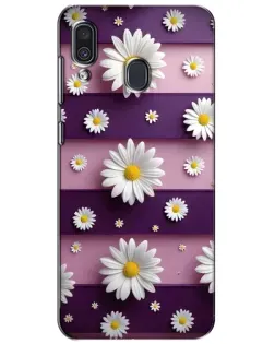 Чехол для Samsung Galaxy A30 2019 (A305F) с картинкой «Ромашки на фиолетовом» Чехол для Samsung Galaxy A30 2019 (A305F) с картинкой «Ромашки на фиолетовом»
