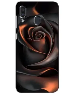 Чехол для Samsung Galaxy A30 2019 (A305F) с картинкой «Шелковая черная роза» Чехол для Samsung Galaxy A30 2019 (A305F) с картинкой «Шелковая черная роза»