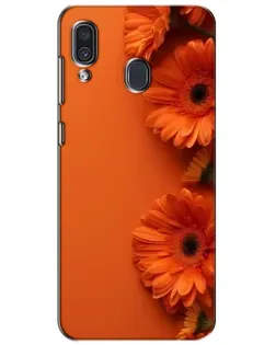 Чехол для Samsung Galaxy A30 2019 (A305F) с картинкой «Оранжевые герберы» Чехол для Samsung Galaxy A30 2019 (A305F) с картинкой «Оранжевые герберы»