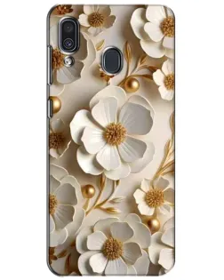 Чехол для Samsung Galaxy A30 2019 (A305F) с картинкой «Белие бумажние цвети» Чехол для Samsung Galaxy A30 2019 (A305F) с картинкой «Белие бумажние цвети»