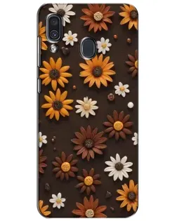 Чехол для Samsung Galaxy A30 2019 (A305F) с картинкой «Узор из маленьких подсолнухов» Чехол для Samsung Galaxy A30 2019 (A305F) с картинкой «Узор из маленьких подсолнухов»