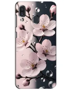 Чехол для Samsung Galaxy A30 2019 (A305F) с картинкой «Нежная сакура и капли» Чехол для Samsung Galaxy A30 2019 (A305F) с картинкой «Нежная сакура и капли»