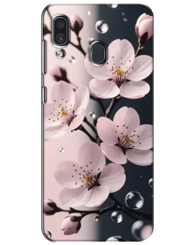 Чехол для Samsung Galaxy A30 2019 (A305F) с картинкой «Нежная сакура и капли» Чехол для Samsung Galaxy A30 2019 (A305F) с картинкой «Нежная сакура и капли»