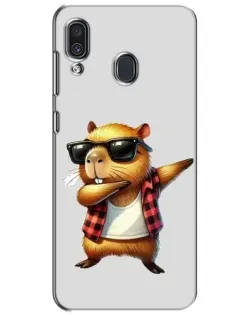 Чехол для Samsung Galaxy A30 2019 (A305F) с картинкой «Капибара рэпер даб» Чехол для Samsung Galaxy A30 2019 (A305F) с картинкой «Капибара рэпер даб»