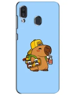 Чехол для Samsung Galaxy A30 2019 (A305F) с картинкой «Капибара на скейте» Чехол для Samsung Galaxy A30 2019 (A305F) с картинкой «Капибара на скейте»