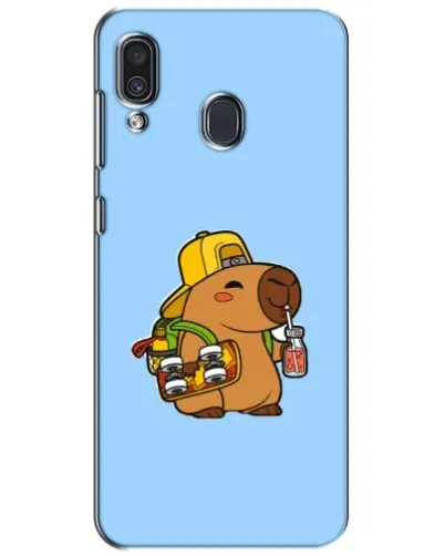 Чехол для Samsung Galaxy A30 2019 (A305F) с картинкой «Капибара на скейте» Чехол для Samsung Galaxy A30 2019 (A305F) с картинкой «Капибара на скейте»