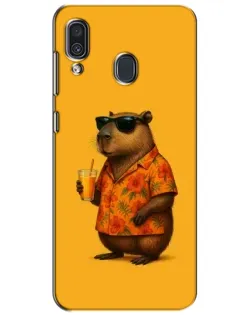 Чехол для Samsung Galaxy A30 2019 (A305F) с картинкой «Капибара на отдыхе» Чехол для Samsung Galaxy A30 2019 (A305F) с картинкой «Капибара на отдыхе»