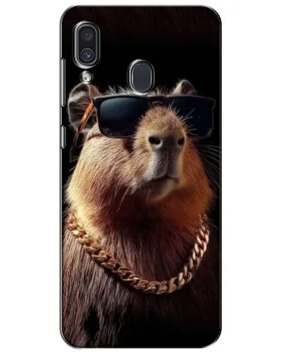 Чехол для Samsung Galaxy A30 2019 (A305F) с картинкой «Капибара золотая цепь» Чехол для Samsung Galaxy A30 2019 (A305F) с картинкой «Капибара золотая цепь»