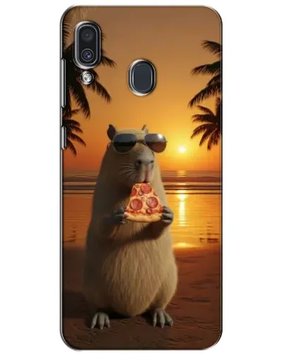 Чехол для Samsung Galaxy A30 2019 (A305F) с картинкой «Капибара с пиццей» Чехол для Samsung Galaxy A30 2019 (A305F) с картинкой «Капибара с пиццей»