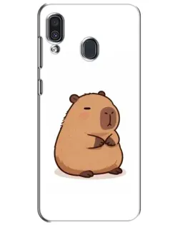 Чехол для Samsung Galaxy A30 2019 (A305F) с картинкой «Толстенькая капибара» Чехол для Samsung Galaxy A30 2019 (A305F) с картинкой «Толстенькая капибара»