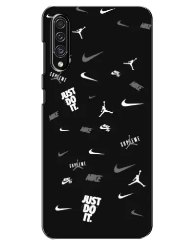 Чехол для Samsung Galaxy A30s (A307) с картинкой «Nike Black Pattern» Чехол для Samsung Galaxy A30s (A307) с картинкой «Nike Black Pattern»